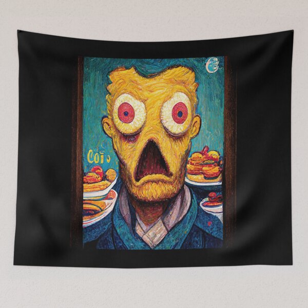 Item preview, The Scream Van Gogh Simpsons designed and sold by alaeybis7.