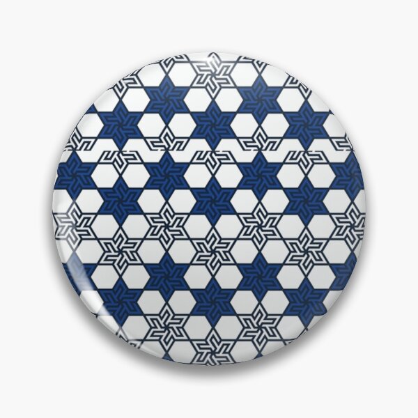 Item preview, Zellige Moroccan Pattern Blue And white Color Graphic  designed and sold by markweasley16.