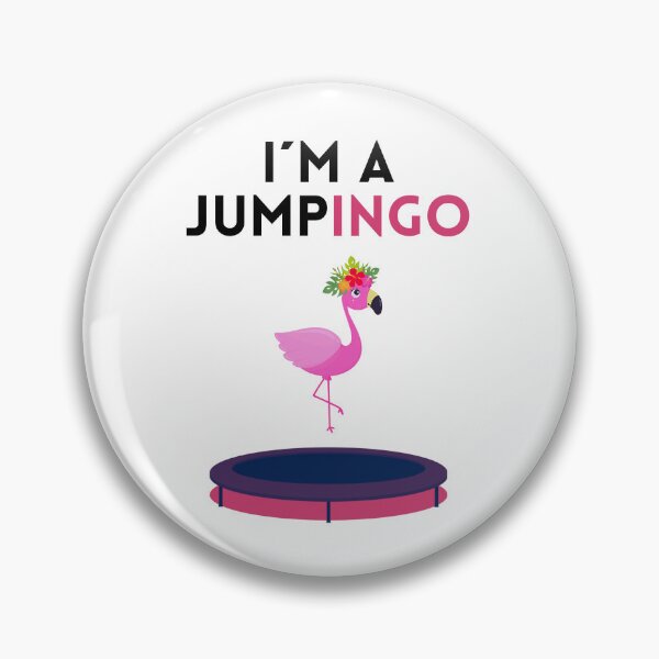 Item preview, Jumping trampoline sport with funny flamingo - Jumpingo designed and sold by Jawoahl.