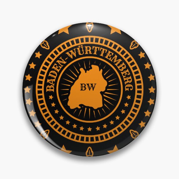 Item preview, BADEN-WÜRTTEMBERG Karte und Abzeichen - Gelb - Deutschland Staat - BaWü designed and sold by Ranggasme.
