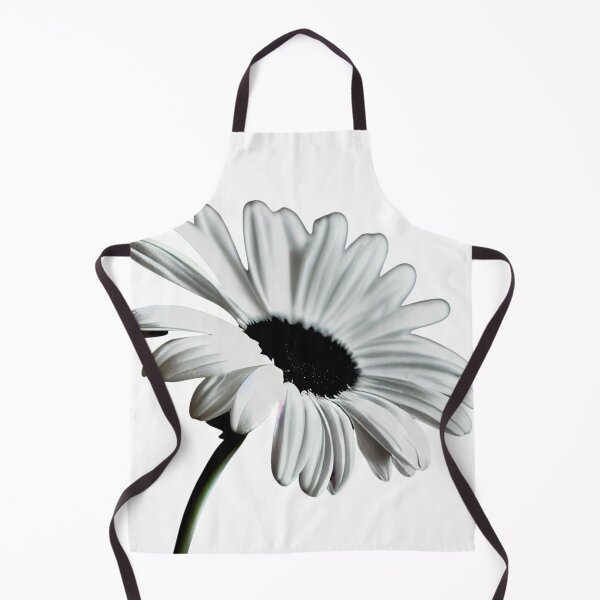 Item preview, a white flower with a black center on a white background designed and sold by DesignAtYO.