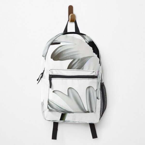Item preview, a white flower with a black center on a white background designed and sold by DesignAtYO.