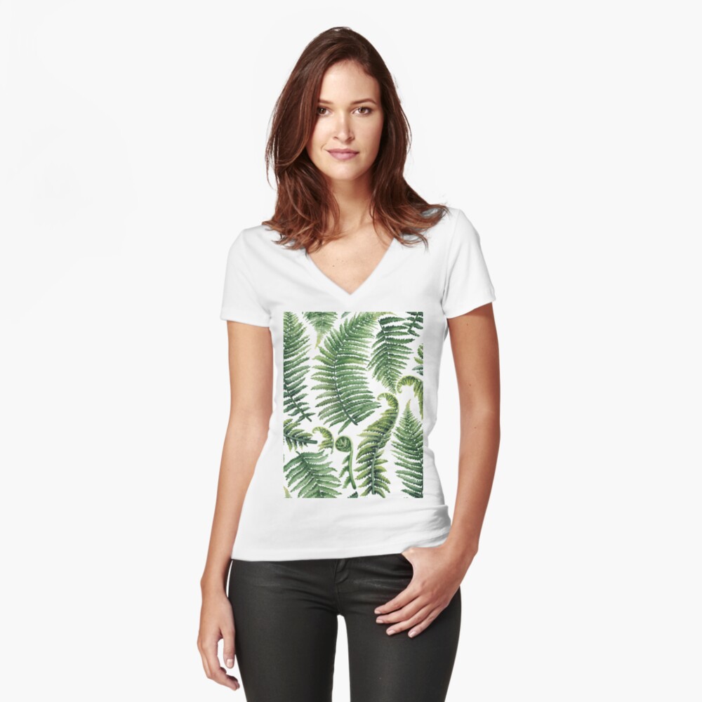 Artikel-Vorschau von Tailliertes T-Shirt mit V-Ausschnitt, designt und verkauft von Glazkova.