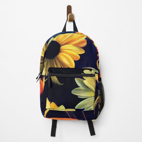 Item preview, a painting of three yellow and orange flowers designed and sold by DesignAtYO.