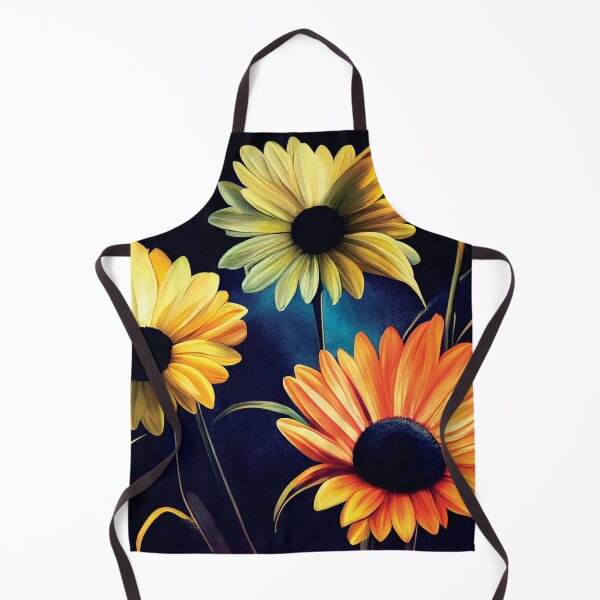 Item preview, a painting of three yellow and orange flowers designed and sold by DesignAtYO.