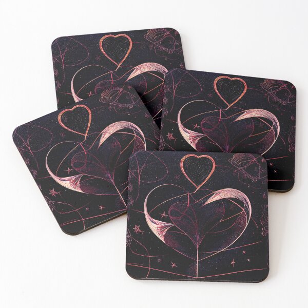 Item preview, a drawing of a heart with a star in the background designed and sold by DesignAtYO.