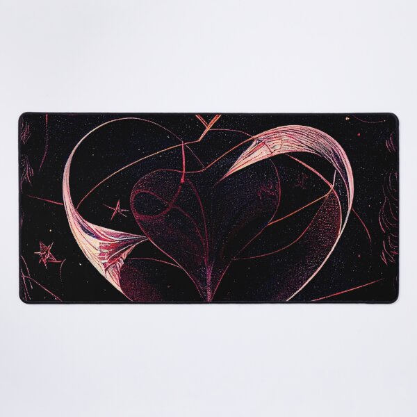 Artikelvorschau, a drawing of a heart with a star in the background entworfen und verkauft von DesignAtYO.
