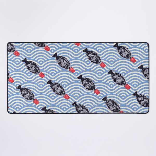 Item preview, Japanese Wave Soy Sauce Fish Shaped Bottle Pattern designed and sold by frmwrte.