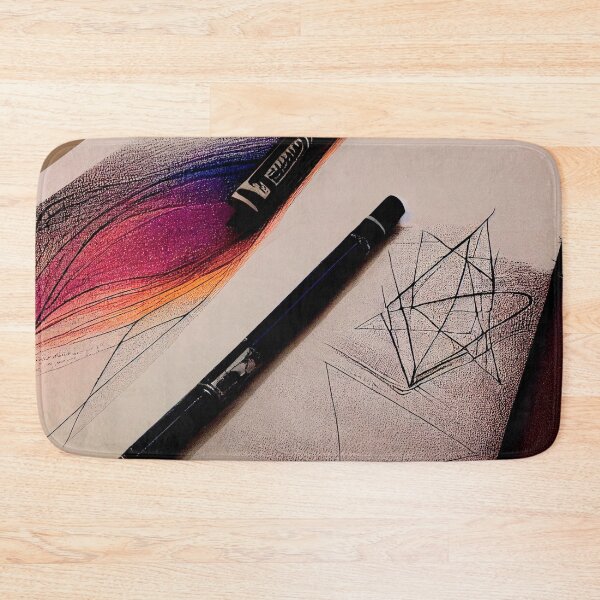 Item preview, a pen sitting on top of a piece of paper designed and sold by DesignAtYO.