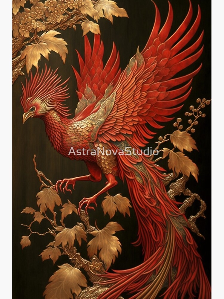A phoenix bird a mythical creature