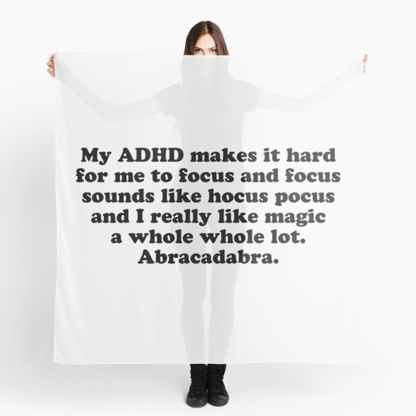 Adhd Life Scarves Redbubble