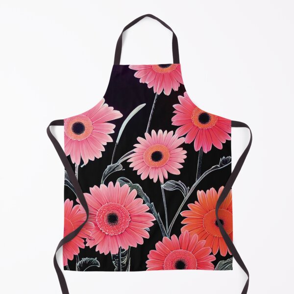 Item preview, a painting of pink flowers on a black background designed and sold by DesignAtYO.