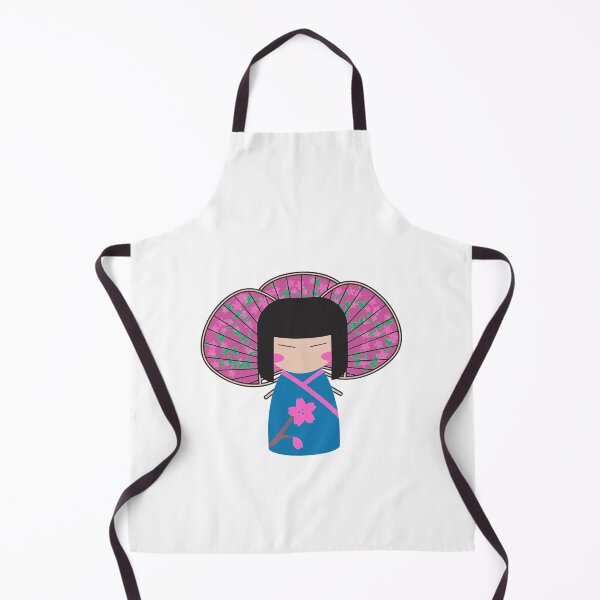 Item preview, Japanese Kimono Doll With Fans designed and sold by LMoonDesigns.