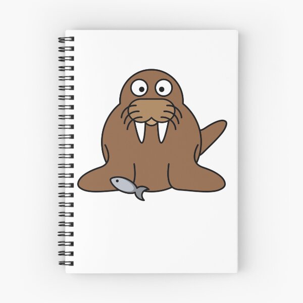 Item preview, Cute Walrus With a Fish  designed and sold by PrintPress.