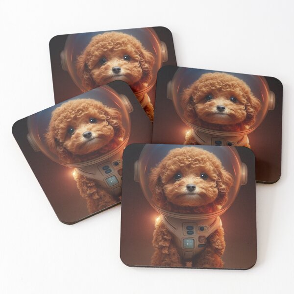 Item preview, Astronaut Poodle dog in Space designed and sold by AstraNovaStudio.