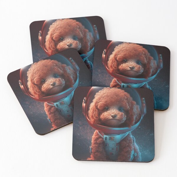 Item preview, Astronaut Poodle dog in Space designed and sold by AstraNovaStudio.