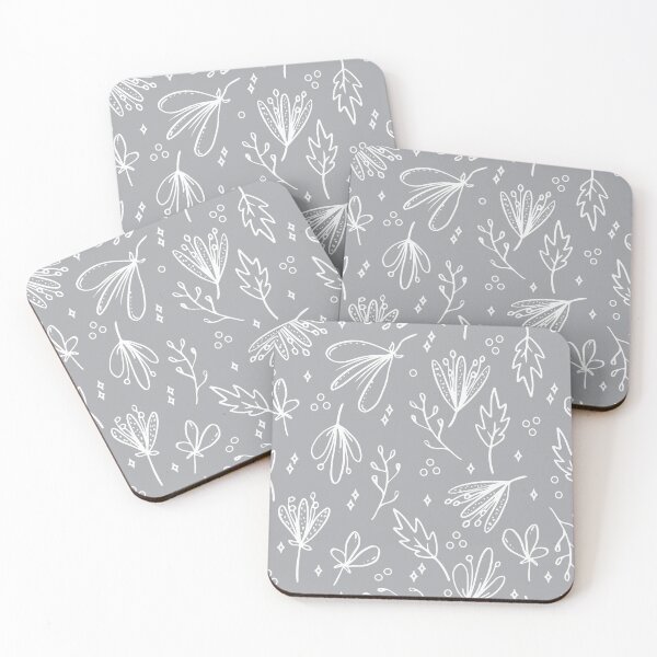 Item preview, Flowers with Leaves and seamless pattern botanical illustration designed and sold by Mahe-Art.