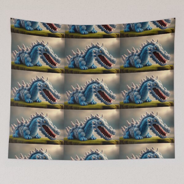 Item preview, Cute Wool Art Dragon 12 of 20 Designs designed and sold by LuckDragonGifts.