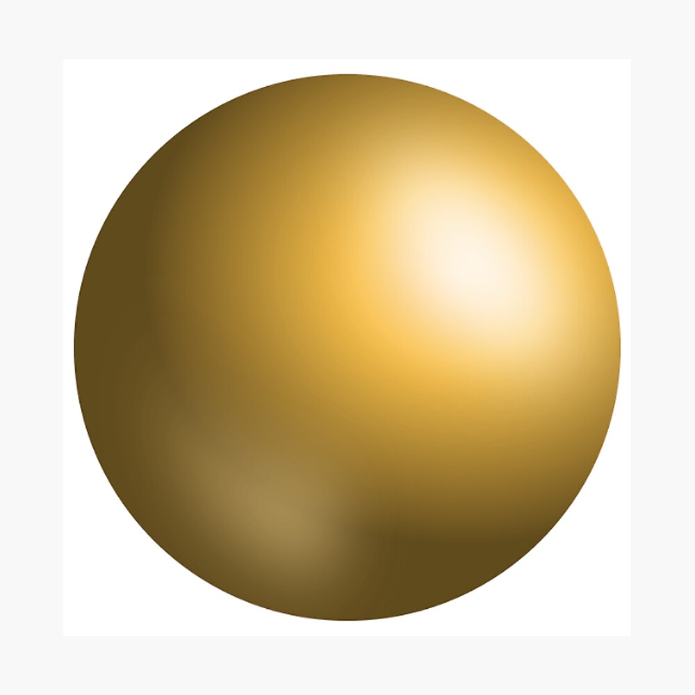 Golden Balls Sphere Ball Gold Golden 3d Ball Geometry Metal Print By Tomsredbubble Redbubble
