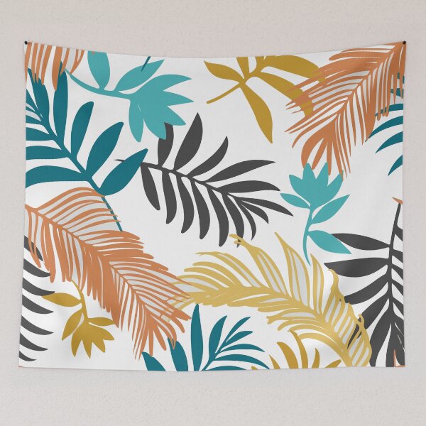 Item preview, Flowers with Leaves and seamless pattern botanical illustration designed and sold by Mahe-Art.