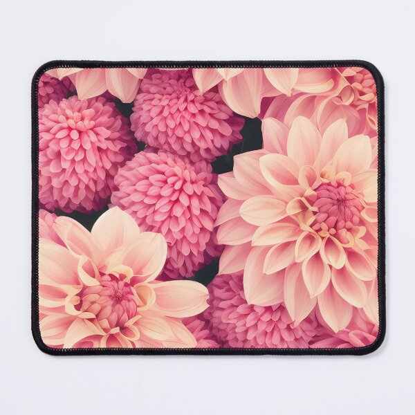 Item preview, Pink dahlias,spring pattern designed and sold by Edith Leyster.