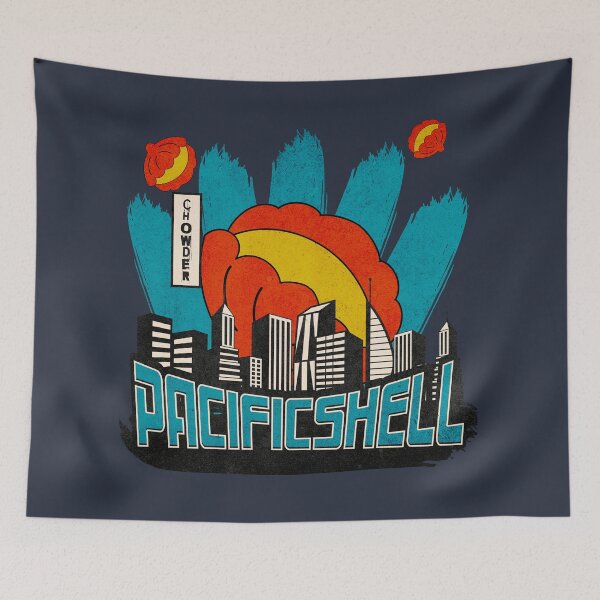 Item preview, Pacific Clam, Epic Funny Apocalyptic Cityscape Event designed and sold by vystudio.
