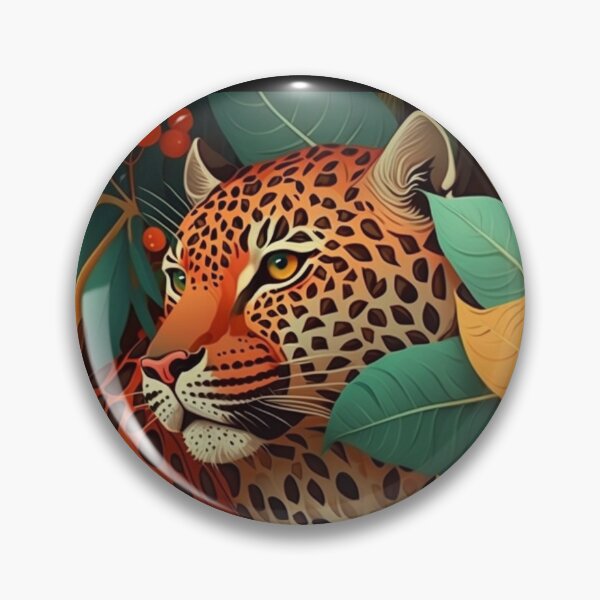Item preview, Jaguar in tropical forest designed and sold by AstraNovaStudio.