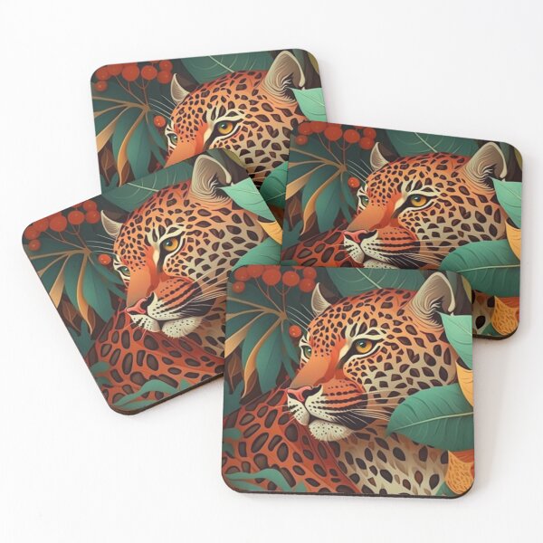 Item preview, Jaguar in tropical forest designed and sold by AstraNovaStudio.