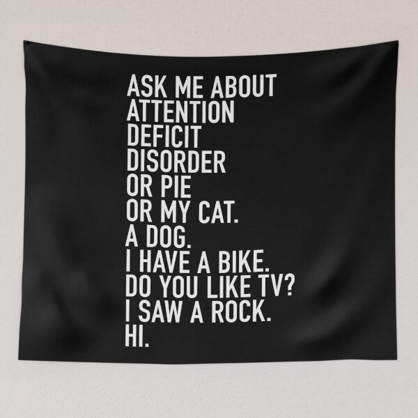 Item preview, Funny ADHD Quote Ask Me About My Attention Deficit Disorder designed and sold by jomadado.