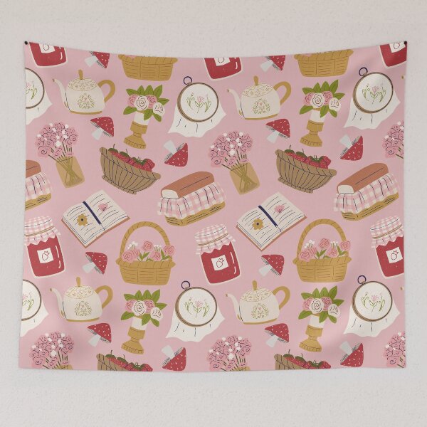 Item preview, Pink Cottagecore Themed designed and sold by MadeByBeata.