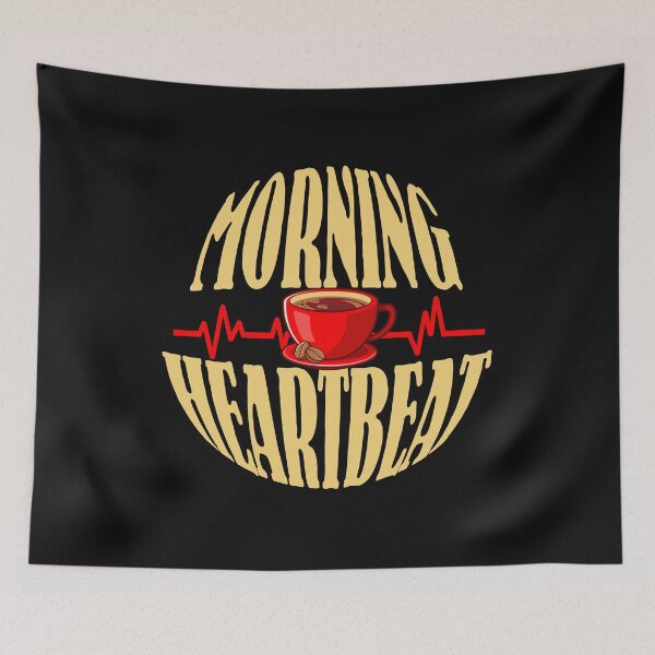 Item preview, Morning Coffee Heartbeat designed and sold by Argani.