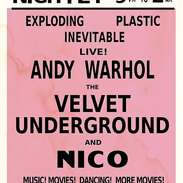 Artwork thumbnail, VELVET UNDERGROUND NICO ANDY WARHOL VINTAGE POSTER by adrienne75