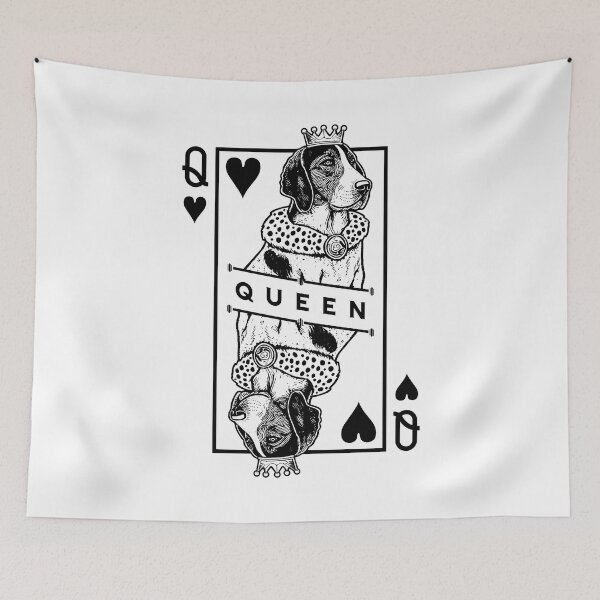 Item preview, Treeing Walker Coonhound Queen Of Hearts Funny TWC Dog Lover designed and sold by GrandeDuc.