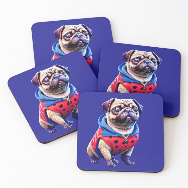 Item preview, Cute Pug in Ladybug Hoodie Costume - Adorable Pug in Ladybug Tank Top designed and sold by Pawsitive Palette.