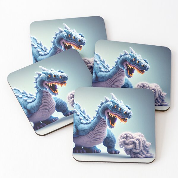 Item preview, Cute Wool Art Dragon 7 of 20 Designs designed and sold by LuckDragonGifts.
