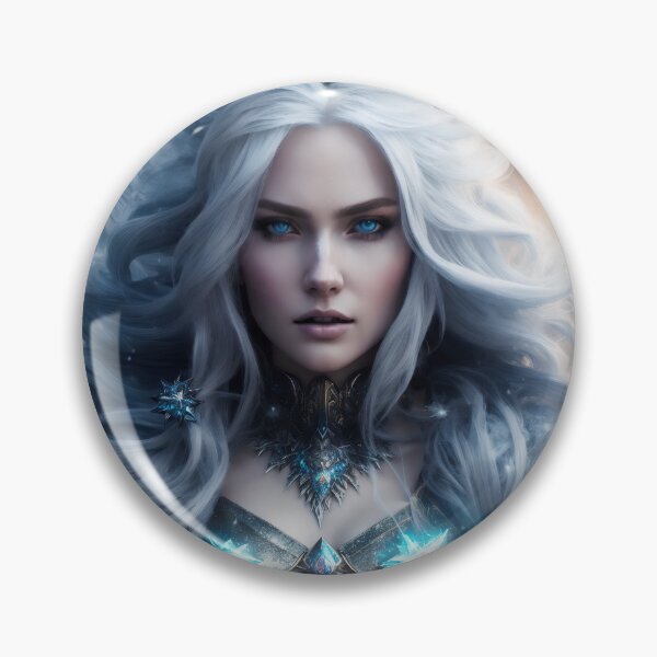 Item preview, A snow witch with white hair. designed and sold by Maniock.