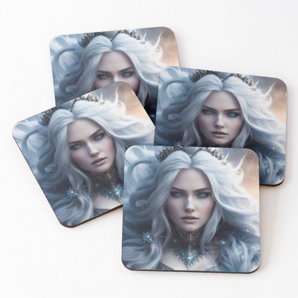 Item preview, A snow witch with white hair. designed and sold by Maniock.