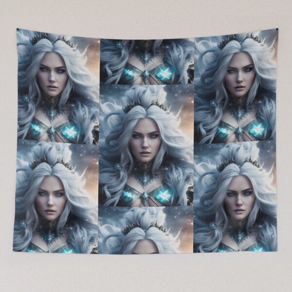 Item preview, A snow witch with white hair. designed and sold by Maniock.