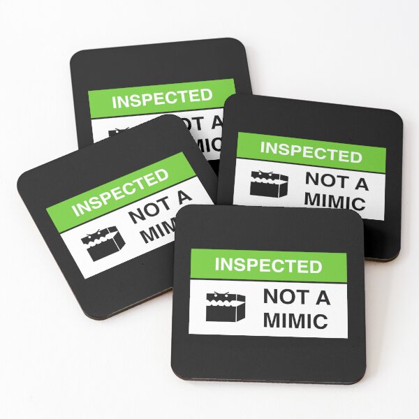 Item preview, Inspected Not a Mimic Funny Sign designed and sold by pixeptional.