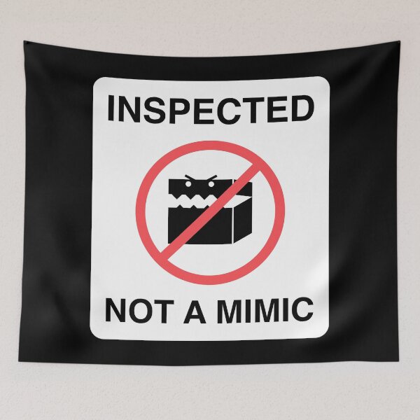 Item preview, Funny Not a Mimic Sign Tableto RPG designed and sold by pixeptional.
