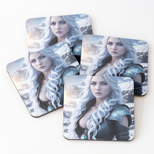 Item preview, Ice queen with white hair and blue eyes. designed and sold by Maniock.