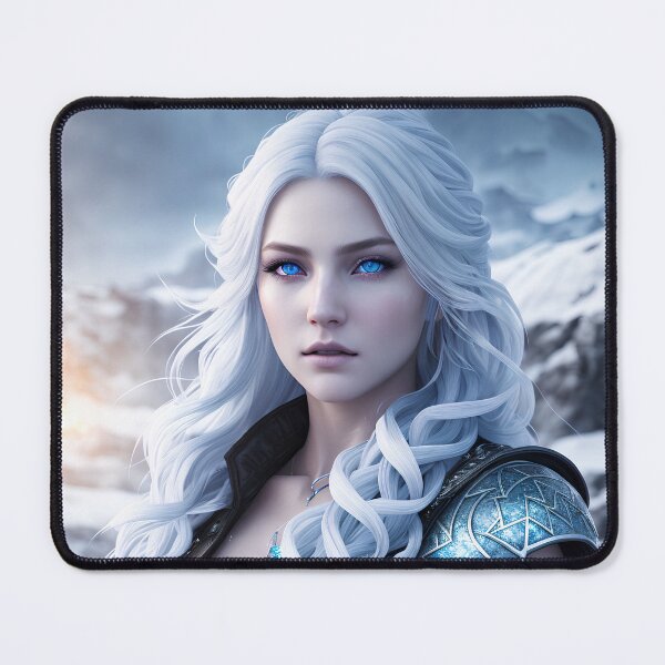 Item preview, Ice queen with white hair and blue eyes. designed and sold by Maniock.