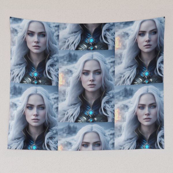Item preview, Ice sorceress with white hair. designed and sold by Maniock.