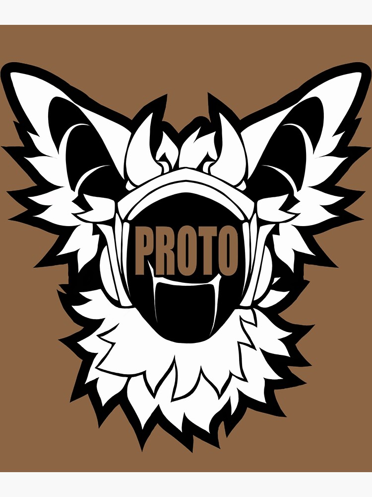 Protogen Mask | Greeting Card