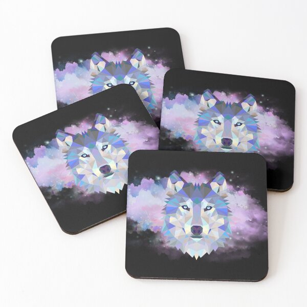 Item preview, Watercolour & Geometric Wolf designed and sold by Adorjanendre.