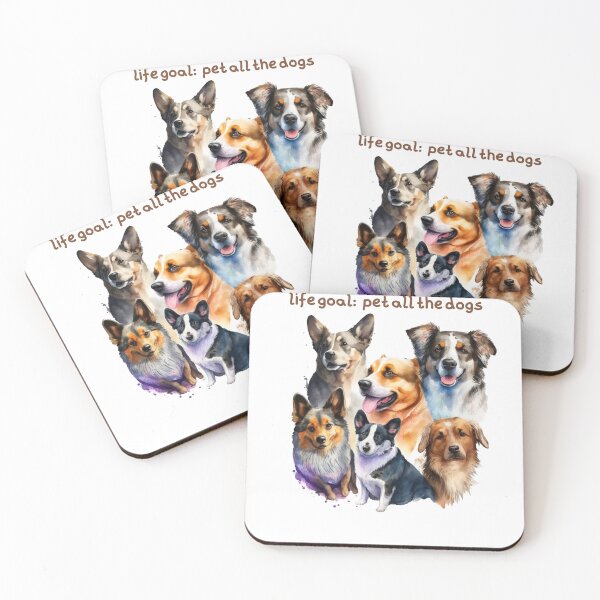 Item preview, life goal pet all the dogs designed and sold by printiesart.