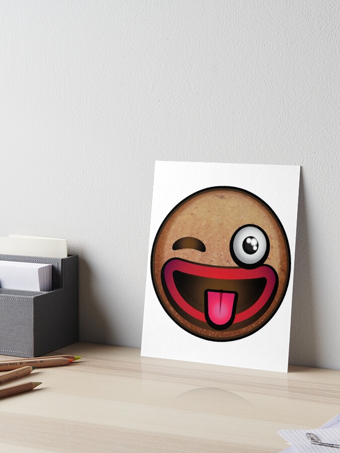 Man Face Roblox | Art Board Print