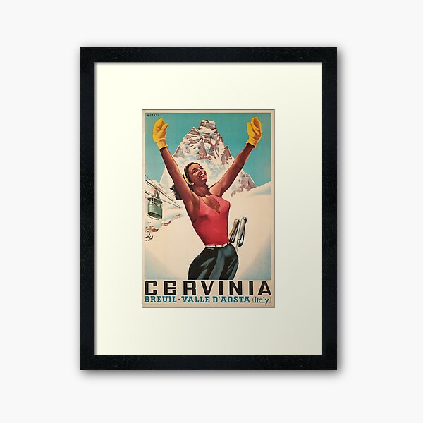 Vintage poster – Cervinia, Breuil - Valle d'Aosta (Italy