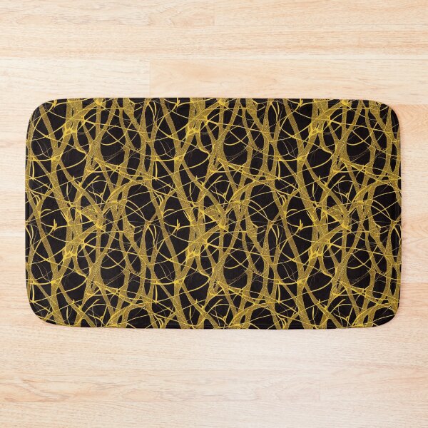 Item preview, pattern black and gold designed and sold by Gaviani Design Studio.