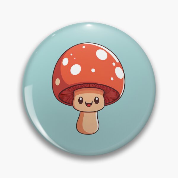 Item preview, Happy Blushing Mushroom designed and sold by RoboRaphael.